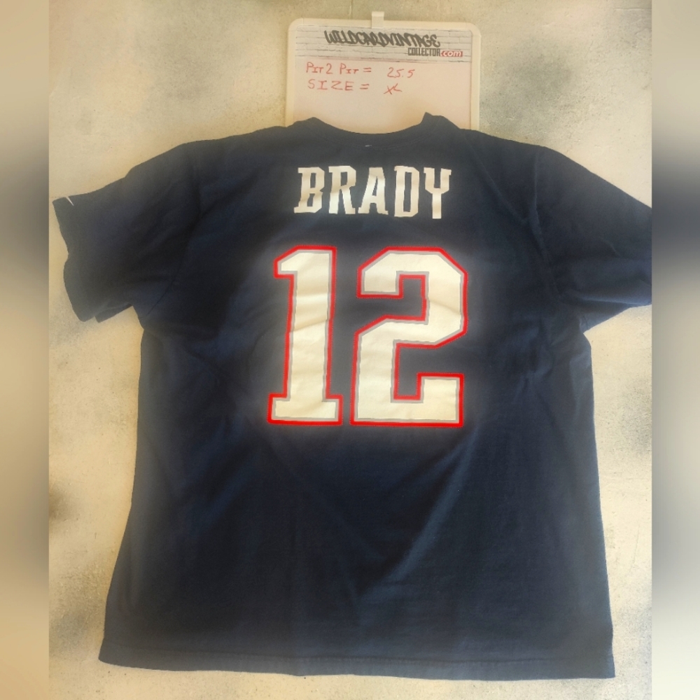 Nike Tom Brady #12 New England Patriots  Jersey Tee size XL